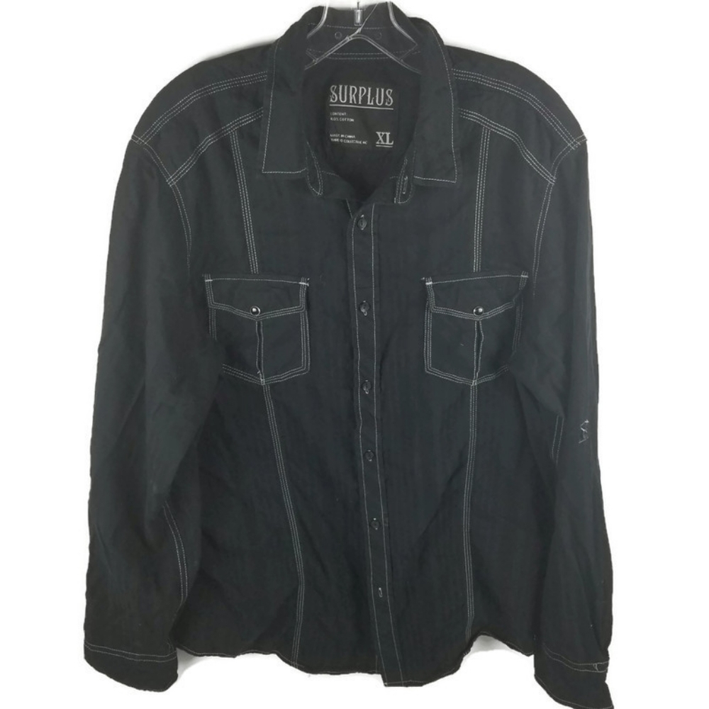 🎁 3/$20 Surplus Long Sleeve Button down